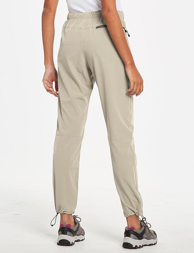 baleaf Women's Hiking Pants Quick Dry Lightweight Water Resistant Elastic Waist Cargo Pants for All Seasons