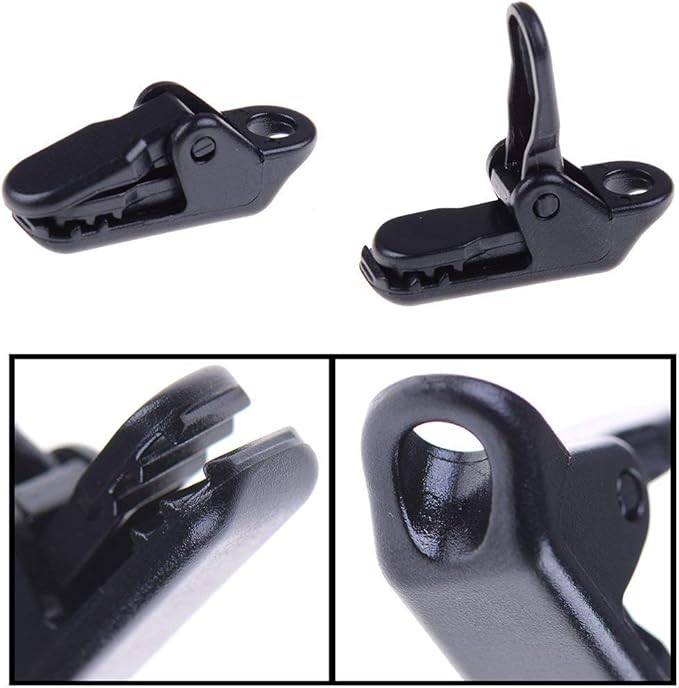 40pcs Small Clamp Tarp Sun Canopy Clamp Set Tarp Clamp Black Trap Clamp Pliers Pliers Claw Clasp Camping Clamp Tent Tight For Outdoor Use