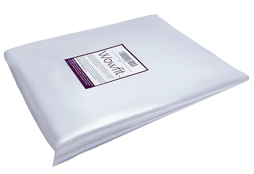 Wowfit 100 CT 18x24 Inch 1.1 Mil Clear Plastic Flat Open Poly Bags – Great for Bread Proofing, Dough, Injera, Food Storage, Jackets, Pillows, Laundry, and More
