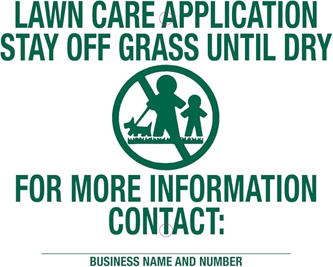 Lawn Treatment Application Stakes & Illinois Signs (Economy Style Stake / 1,000 pc. Pack)