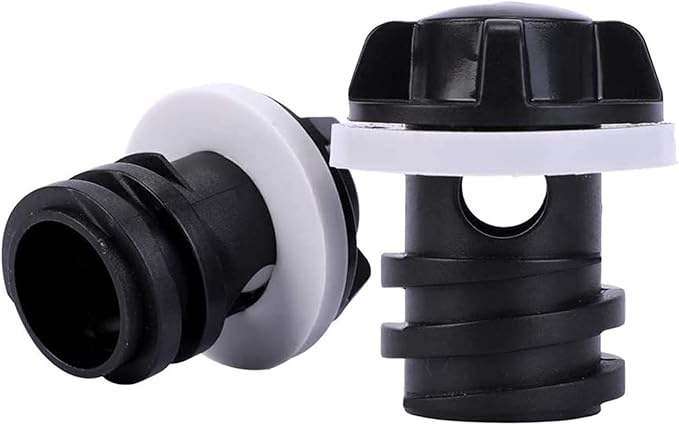 2 Pack Drain Plugs for RTIC Coolers, Large & Small Cooler Drain Plugs Compatible with RTIC 20QT, 45QT, 65QT Coolers with New Two Drains