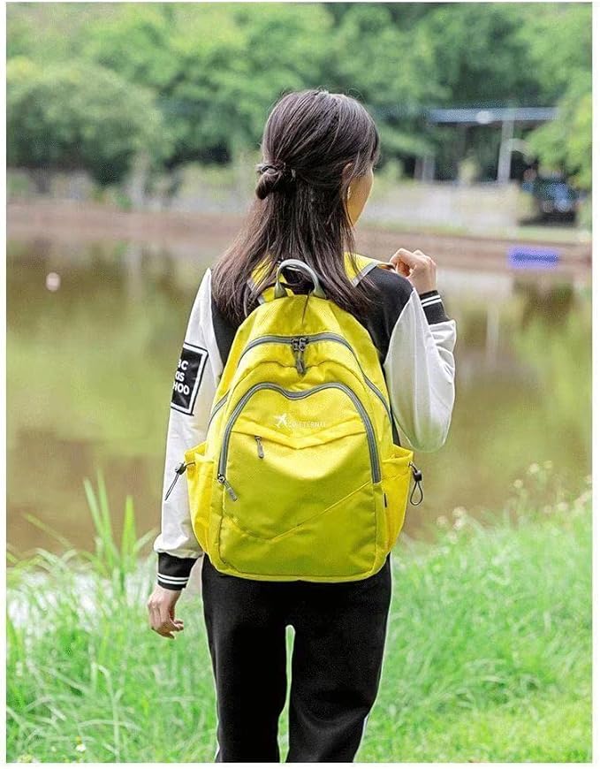 Geboldil Men's and women's lightweight foldable hiking travel backpack waterproof camping backpack green