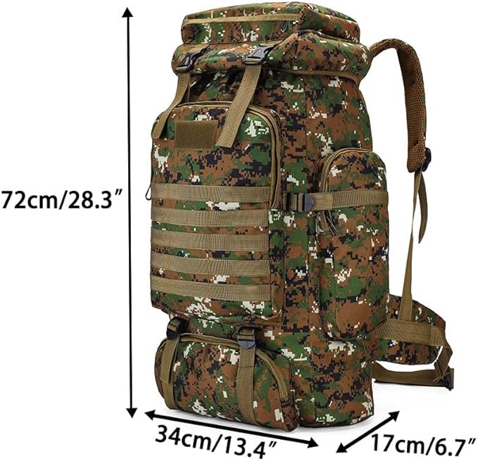 YFREAL 80L Hiking Camping Backpack,Hunting Backpack for Outdoor,Backpack Waterproof,Tactical Backpack for Men Women