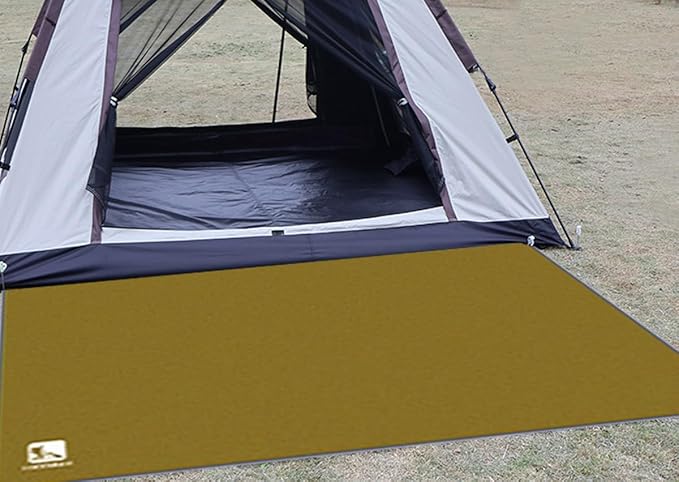 Bringsine Bringsine Waterproof Camping Tent Tarp-95"x83",4 in 1 Multifunctional Tent Mat Footprint for Camping,Hiking and Picnic,Ultralight & Foldable+Tent Stakes