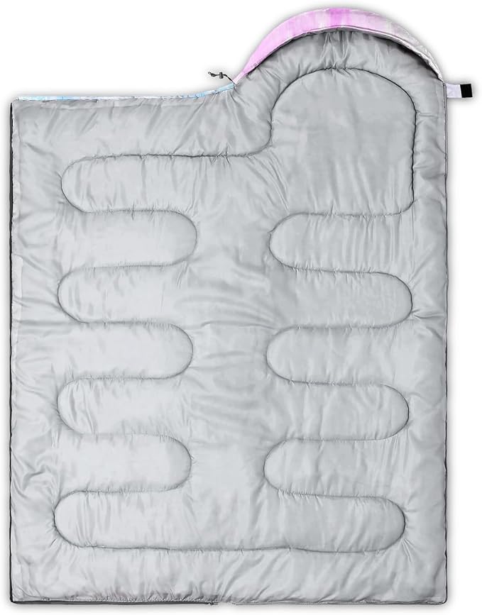HOSIMA Dear Hunting Pattern Cold Weather Sleeping Bags for Adults,Black Light Weight Sleeping Bags for Kids Adults,WaterProof Sleeping Bags for Outdoors Hiking.