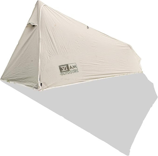 VIAM Outdoors | Floorless Shelters with Stove Jack | Lightweight Ultralight Backpacking Hiking Camping Hunting Fishing Shelter | with Guy Lines & Stakes