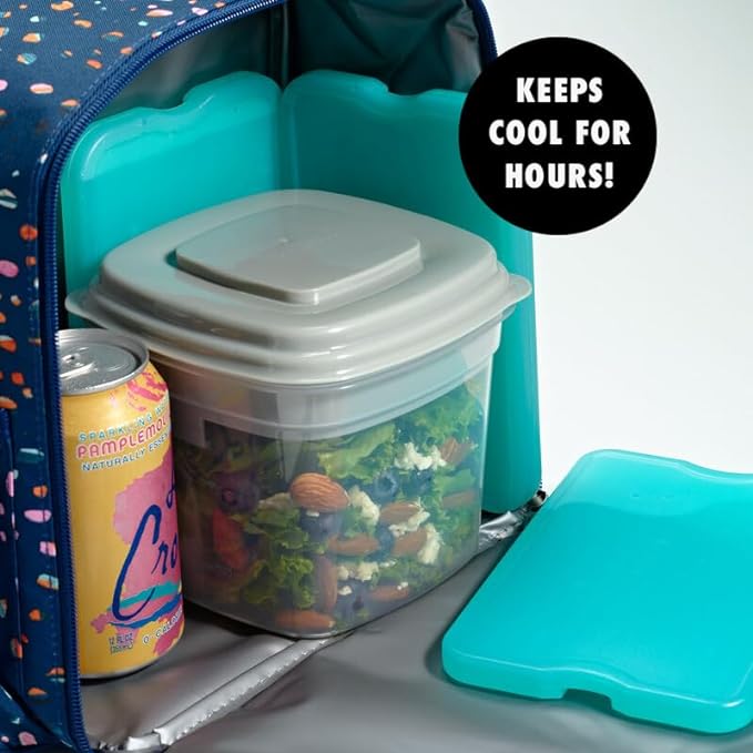 Cool Coolers by Fit + Fresh Slim Compact Reusable XL Ice Pack, Perfect for Lunch Boxes, Coolers, and Beach Bags