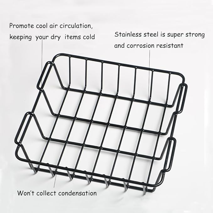 Cooler Basket for YETI Tundra 50 or 65,1PCS,Stainless Steel Storage Dry-Goods Basket Compatible with Cabela's 60QT,Igloo 52QT,Ozark Trail 52QT,Pelican Elite (45 & 70) etc