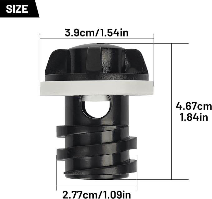 Cooler Drain Plug, 2 Pack Replacement, Compatible with Yeti Roadie, Tundra, and Tank Coolers and Fit for RTIC Coolers