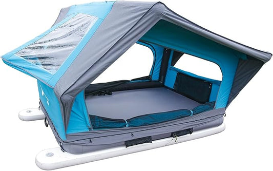 UNISTRENGH Waterproof Rooftop Tent, Portable Inflation Roof Top Tents Softshell, Pop up Roof-top Tent Camping for Jeep SUV Van Truck Car Tents with LED Lighting
