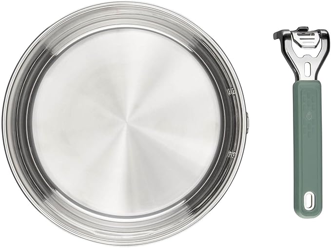 Gerber Gear ComplEAT Saute Pan - Portable Outdoor Saute Pan with Stainless Steel Construction - Premium Camp Cookware - Features Detachable Handle