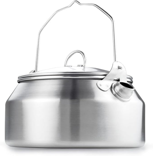GSI Outdoors Glacier Stainless Steel Tea Kettle 1 qt. - Camping, Outdoors, & RV