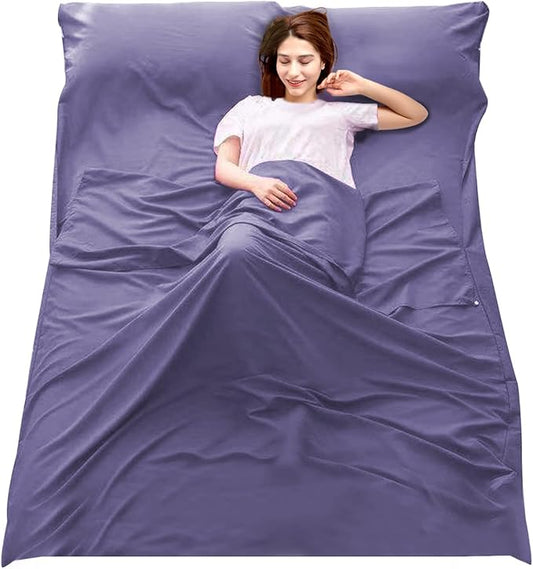 Sleeping Bag Liner Camping Travel Home Bed Sheet Lightweight Breathable Hotel Compact Sacks