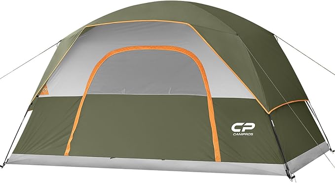 Tents for Camping 4 Person Tent Waterproof Windproof Double Layer Camping Tent, Easy Setup Dome Tent with Large Mesh Windows & Wider Door for Outdoor Camping & Hiking