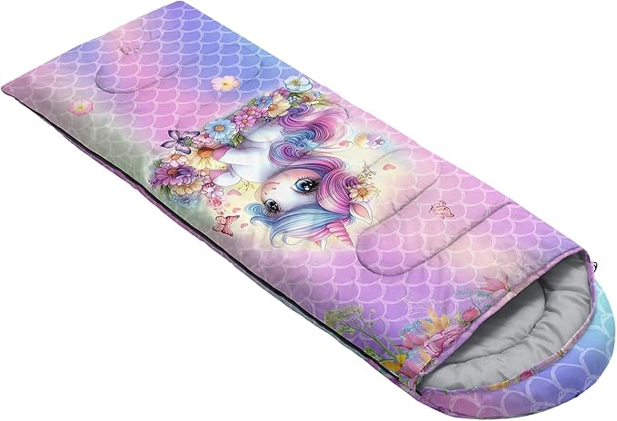 Sea Turtle Sleeping Bag for Kids Boys Girls,Ocean Themed Camping Gear,Waterproof Compact Sleeping Bag for Camping Backpacking Outdoor Hiking.