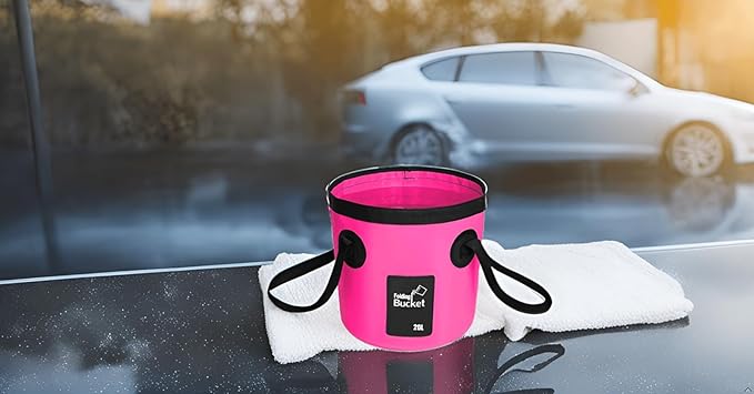 BANCHELLE Collapsible Bucket Water Container Portable Folding Camp Wash Basin for Outdoor Traveling Hiking Fishing Car Washing Gardening Camping 2 PCS