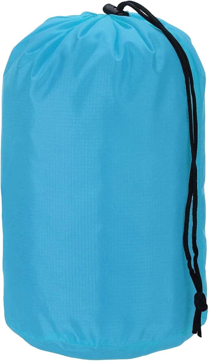 Stuff Sack, Nylon Waterproof Storage Sacks Portable Drawstring Dry Stuff Bag Gear Organization with Toggle, 9x16Inch Fit for Backpacking Camping Traveling Hiking(Blue)
