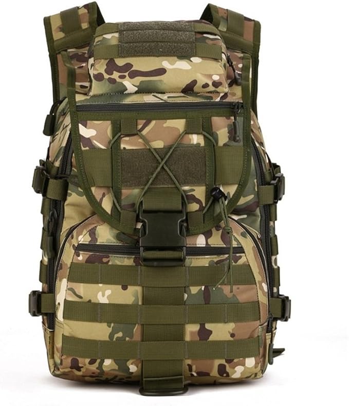 Tactical Military Backpack for Men Women, 40L Army 3 Day Assault Pack Molle Bug Out Bag Large Rucksack for Hunting Hiking Fishing Camping (Cp Camouflage)