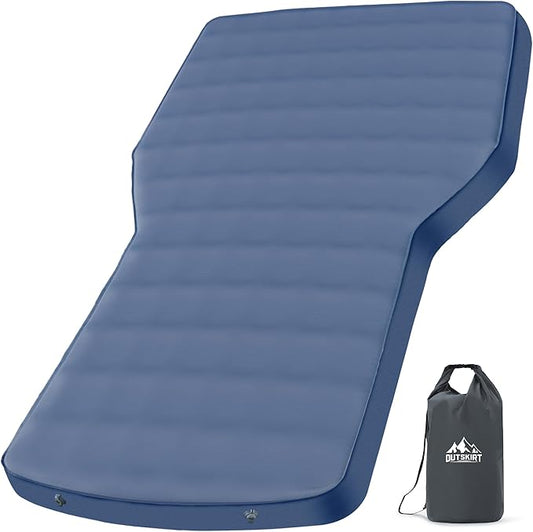 OUTSKIRT Camping Sleeping Pad for Tesla Model Y, 4" Thick Self Inflating Sleeping Mat, 9.5 R-Value Car Camping Pad, Camping Air Mattress Bed