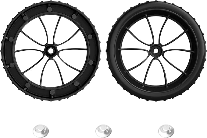 LBB-Parts 6 Inch Cooler Wheels,Compatible with Most Igloo Coolers,Fits Yukon 90 QT,Glide 110 QT,Ice Cube 58 QT/60 QT,Maxcold Latitude 62 QT etc,6'' Cooler Replacement Wheels kit