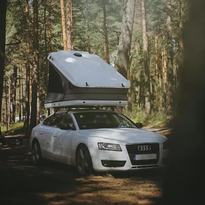 Space Model, High-Ceiling – Rooftop Tent Hard Shell 2-4 Person – Suitable for SUV Truck, RV, Car, Pickup – for Camping and Overlanding