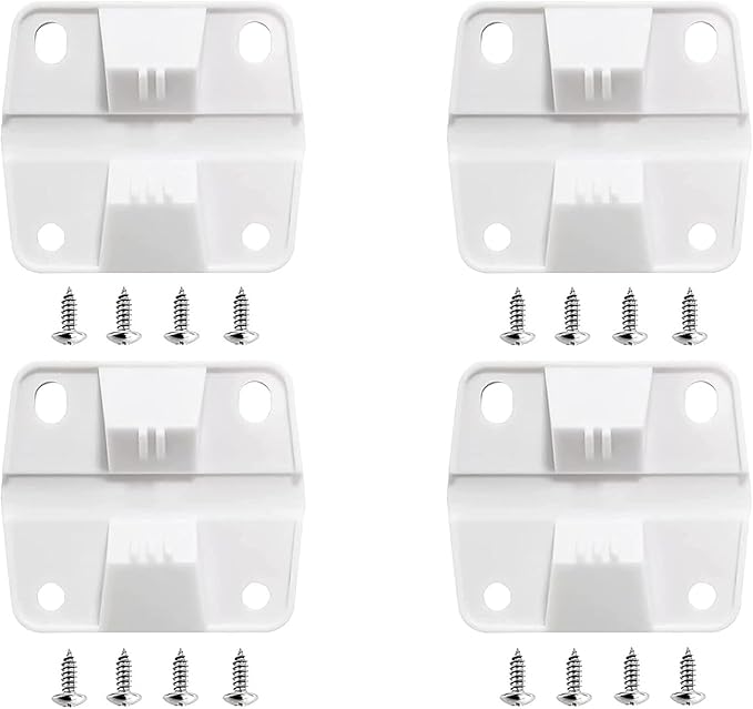 Cooler Plastic Replacement Hinges for Coleman Coolers 5253 6262 6270,for Rubbermaid Cooler Hinges,with Screws Set (4pack)