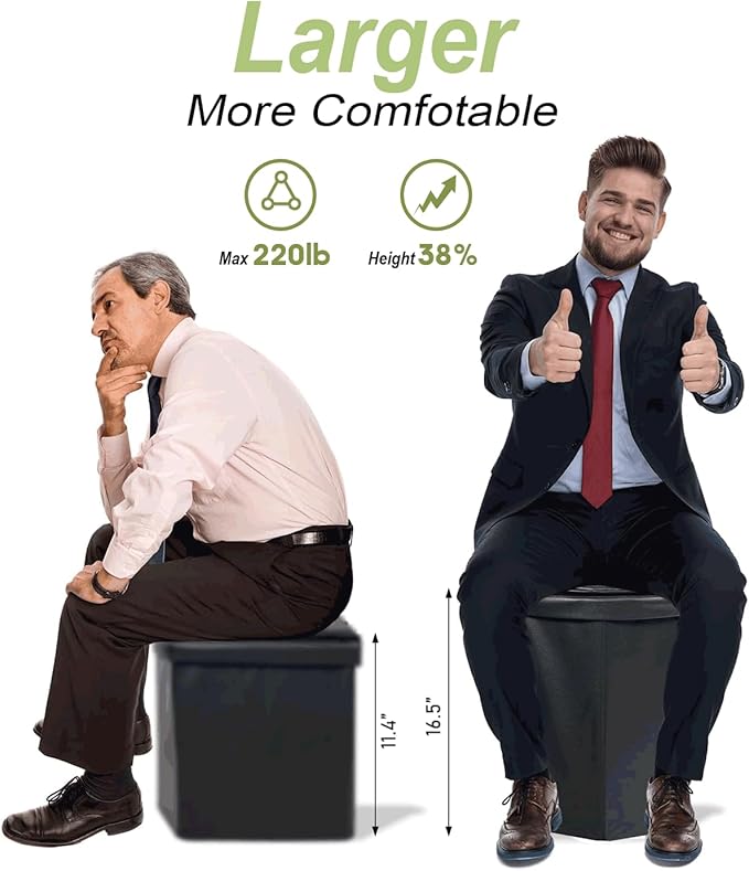 Portable Camping Toilet Kit for Adults, Pop up Privacy Tent, X Large Folding Toilet Potty with Camping Tent, Outdoor Instant Shower Tent Camp Toilet Changing Dressing Room