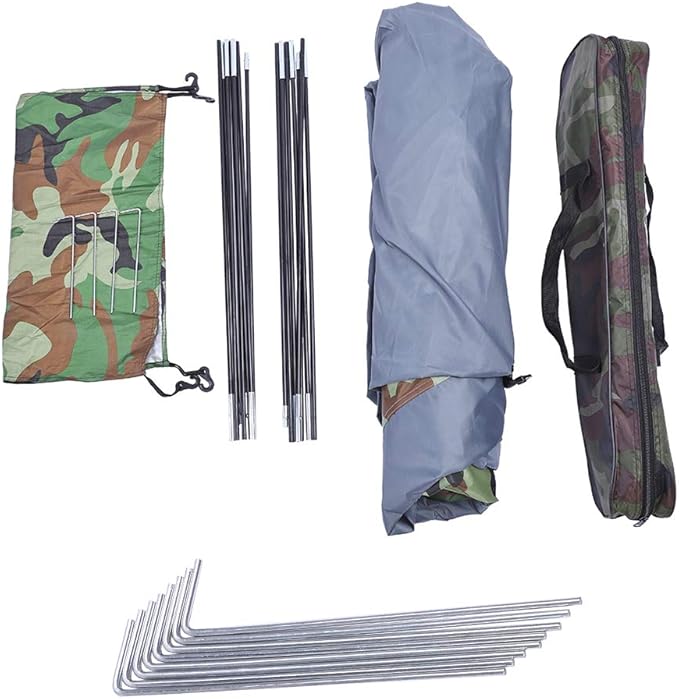 VINGLI 3-4 Person Camping Dome Tent Camouflage Outdoor Waterproof Easy Assembly, Durable Fabric Full Coverage Rain …