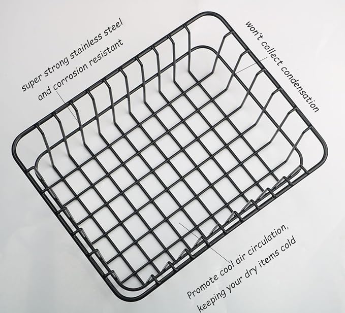 Cooler Basket for RTIC 32/52/72 Ultra-Light Coolers,Storage Dry-Goods Basket Fit for Coleman 54 Qt Steel Belted Cooler,Stainless Steel Wire Basket