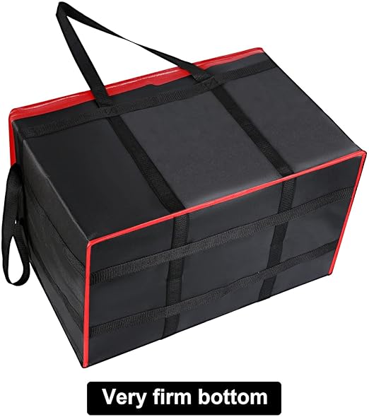 for doordash Catering Bag 22x14x13 Black Red Insulated Food Delivery Bag Cooler Bags Keep Food Warm Catering Therma for doordash Catering Cooler BagsTherma Shopper hot XXXL 22w x 14 lx 13d