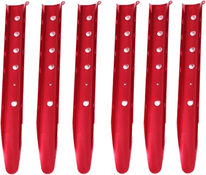 Azarxis Snow Sand Tent Stakes Pegs Aluminum U-Shaped Lightweight Heavy Duty Ground Nails for Beach Shade Canopy Camping Hiking Backpacking Picnic