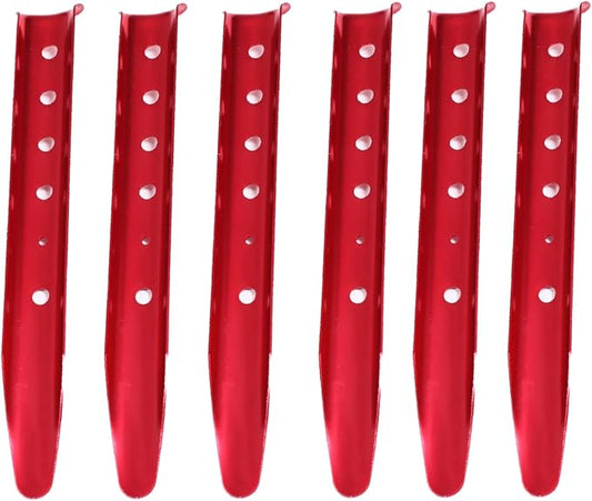 Azarxis Snow Sand Tent Stakes Pegs Aluminum U-Shaped Lightweight Heavy Duty Ground Nails for Beach Shade Canopy Camping Hiking Backpacking Picnic