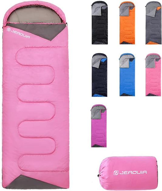 Sleeping Bags for Adults Cold Weather - 20 Degree Big&Tall Size Backpacking Lightweight Waterproof for Girls Boys Mens Teen Women for Camping Hiking Outdoor Travel Hunting with Compression Bags