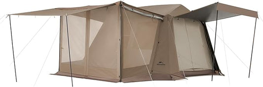 Naturehike Village Instant Tent, 4 Person 8 Person Camping Tent with Full Rainfly, Waterproof Large Cabin Tents for Car Camping