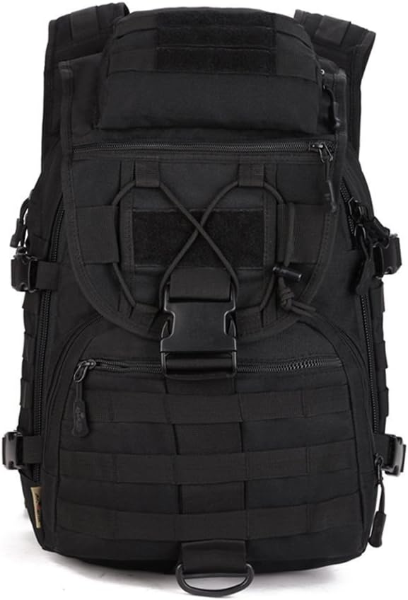 Military Tactical Backpack for Men Women 40L Molle Bug Out Bag Rucksack 3 Day Survival Assault Pack for Travel Hiking Camping Trekking Hunting Sport Work (Black)