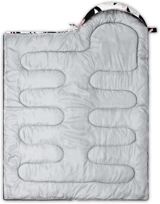 AILONEN Kawaii Puppy Sleeping Bag for Kids Boys Girls,Warm and Cool Weather,Lightweight,Waterproof Backpacking,Cartoon Cute Dog & Duck Animal Themed Blue Sleeping Bag for Camping