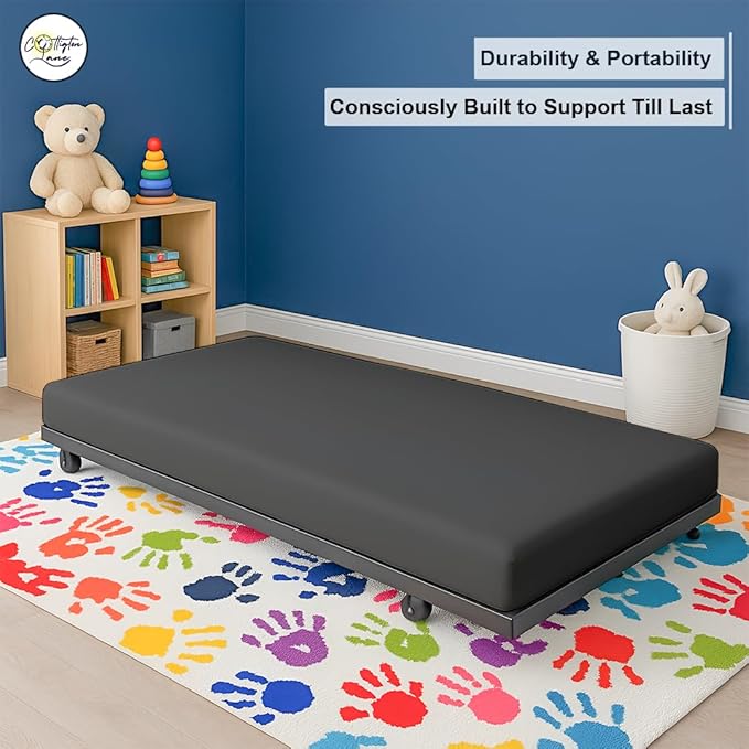 Cot Fitted Sheet 30 x 75, 100% Egyptian Cotton, 1 PC Cot Size Bottom Sheet Only, Perfect for Narrow Twin, Camp Bunk, Army Cots, Trifold Mattress, Camping Cot, Guest Bed Replacement(Dark Grey)