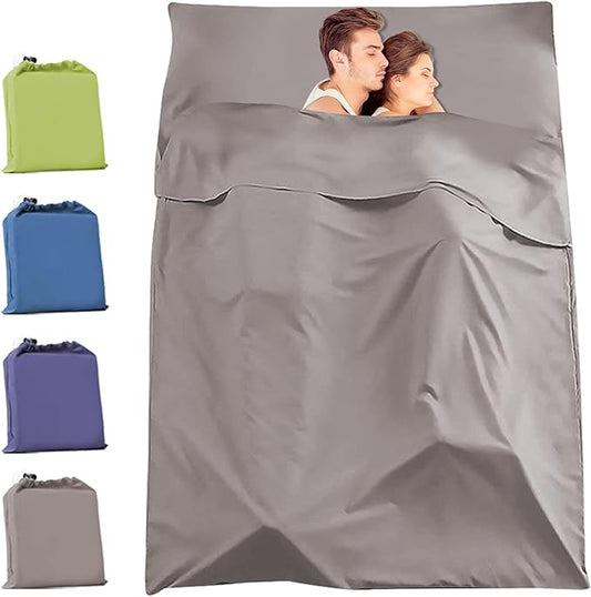 Travel and Camping Sheets Sleeping Bag Liner,Lightweight Travel Sheets for Hotel Portable Hotel Sleeping Bag Sack for Adults,Premium Soft Hotel Sleep Sheet for Traveling Hostels Picnic