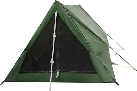 2-Person Trekking Pole Tent for Backpacking - Ultralight 2 Person Backpacking Tent, Lightweight Waterproof Two Person A-Frame Hiking Shelter for Outdoor Camping, Scouts, Trekkers (No Poles)