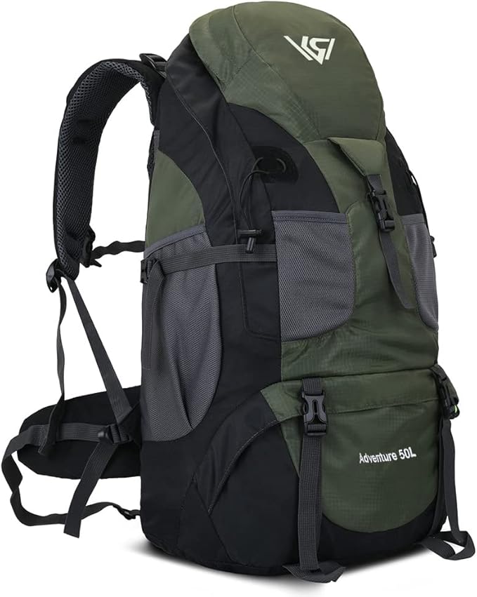 50L Hiking Backpack, Waterproof Lightweight Daypack for Outdoor Camping Travel