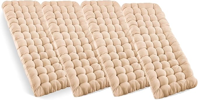 Zone Tech Camping Cot Mattress Pad Premium Quality Outdoor Comfortable Thicker Cotton Sleeping Cot Lightweight Waterproof Bottom Pad Mattress for Adult, Kid