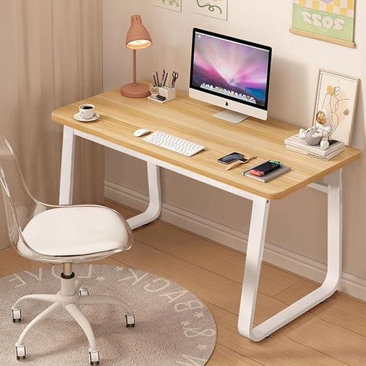 Computer Desk Modern Simple Style Desk for Home Office, 39.3 inch Natural Writing Table for Bedroom Living Room Natural