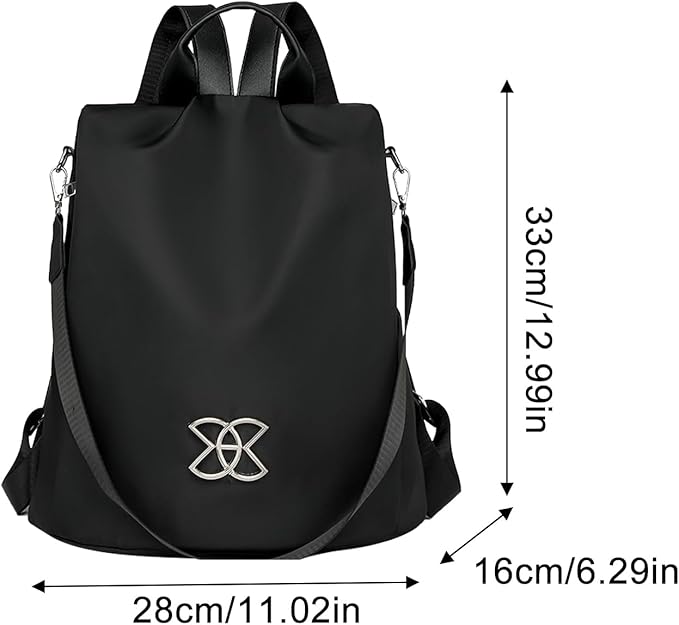 Anti-Theft Leisure Backpack | Multi-Purpose Large Capacity Lightweight Shoulder Bag | Classic Nylon Crossbodys Bags for Female Male