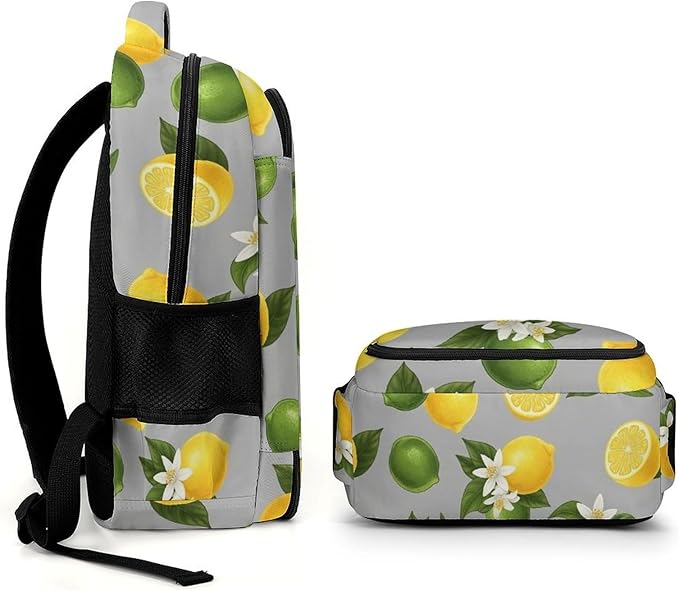 Hiking Travel Backpack Lemon Tree for Men Women, Waterproof Anti Theft Laptop Rucksack with Multi Compartments for Outdoor Sports