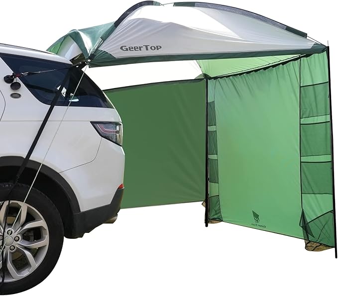 GEERTOP Lightweight Car Side Tent for SUV Camping Vehicle Awning Truck Canopy Car Tent for Van MPV RV Jeep Outdoor Travel