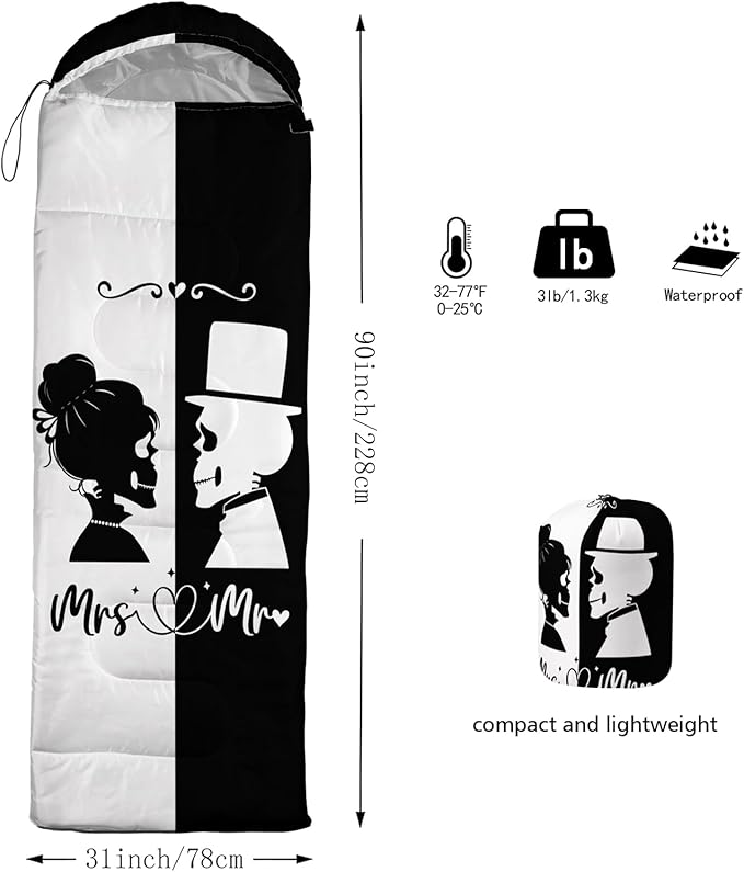 AILONEN Kawaii Puppy Sleeping Bag for Kids Boys Girls,Warm and Cool Weather,Lightweight,Waterproof Backpacking,Cartoon Cute Dog & Duck Animal Themed Blue Sleeping Bag for Camping