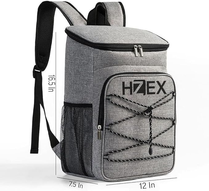 25L Insulated Cooler Backpack – Leak Proof Travel Back Pack Cooler for Hiking, Camping, Beach, Picnic & Outdoor Adventures – Large Capacity Soft Cooler Bag for Men & Women, Keep Food - Drink Cold