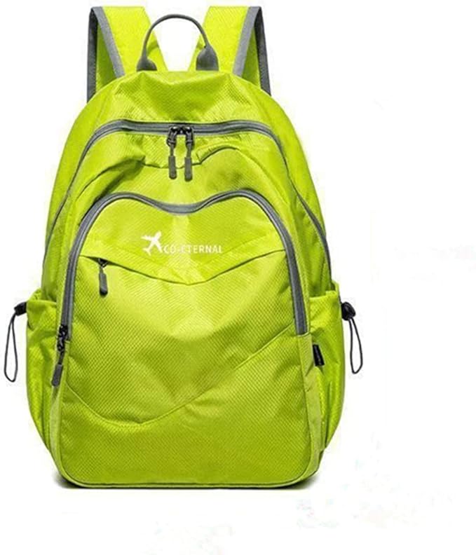 Geboldil Men's and women's lightweight foldable hiking travel backpack waterproof camping backpack green