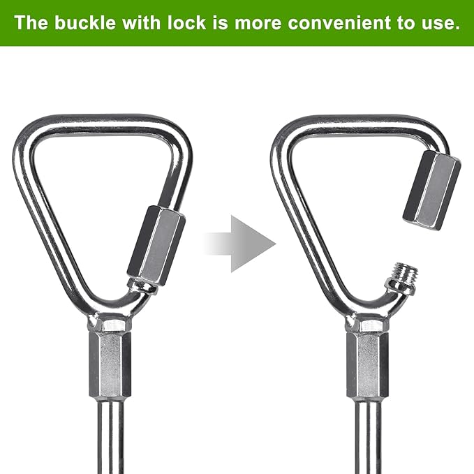 Multi Purpose Ground Anchors Screw in, 18'' Corkscrew Trampoline Stakes, Removable Trampoline Anchors, Tent Stakes Heavy Duty Spiral Ground Anchors for Camping Tent, Swing Set, Shed, Set of 4