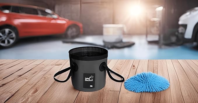 BANCHELLE Collapsible Bucket Water Container Portable Folding Camp Wash Basin for Outdoor Traveling Hiking Fishing Car Washing Gardening Camping 2 PCS